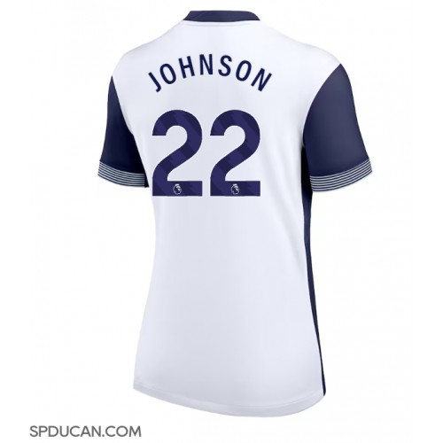 Zenski Nogometni Dres Tottenham Hotspur Brennan Johnson #22 Domaci 2024-25 Kratak Rukav